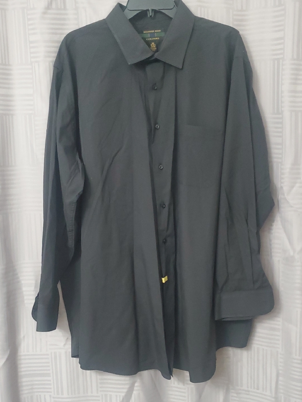 Alexander Julian Black Long-Sleeve Dress Shirt